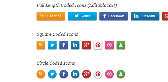 html5-css3-social-buttons