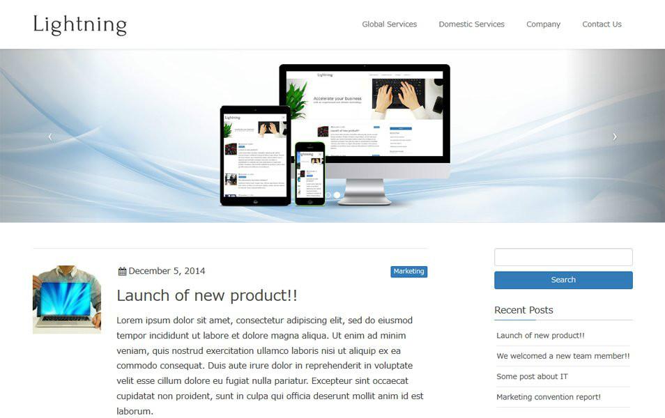 Lightning-Responsive-WordPress-Theme