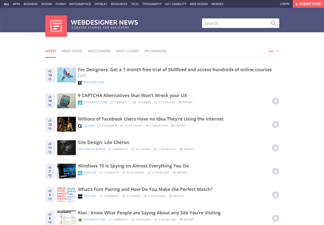 social-news-webdesignernews