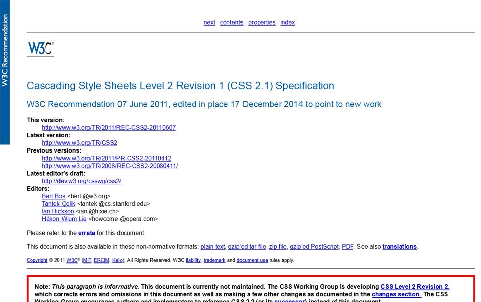 W3C-CSS-2.1