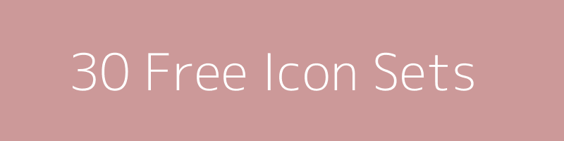 30-Free-Icon-Sets