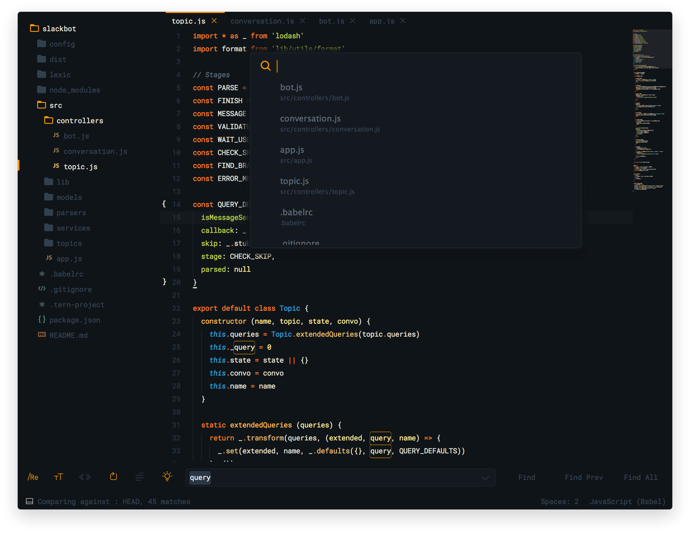 sublime-text-theme-ayu-dark